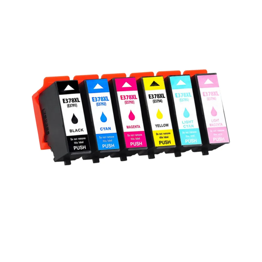 YLC 1 комплект 6 упаковок 378XL Совместимый картридж для Epson Expression E378XL фото XP-8500 XP-8505 принтер
YLC 1 комплект 6 упаковок 378XL Совместимый картридж для Epson Expression E378XL фото XP-8500 XP-8505 принтер
