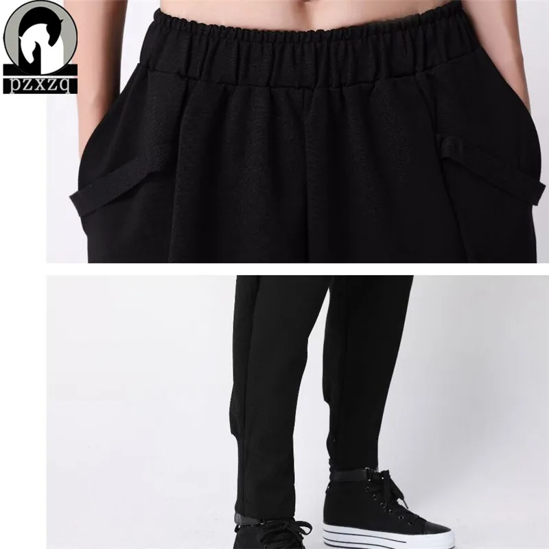 2018 Fashion Hip Hop Women's Elastic Trousers Black High Waist Cargo Pants Women Pockets Patchwork Loose Streetwear Pencil Pants
2018 Fashion Hip Hop Women's Elastic Trousers Black High Waist Cargo Pants Women Pockets Patchwork Loose Streetwear Pencil Pants