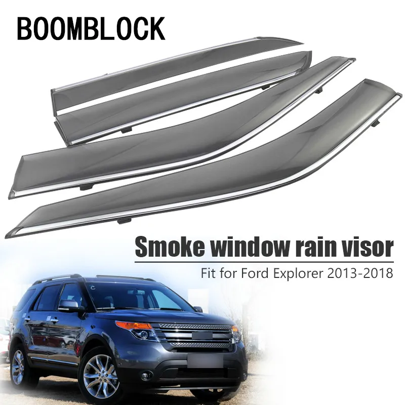 BOOMBLOCK 4pcs Car Covers Window Visor Sun Rain Wind Deflector Awning Shield ABS For Ford Explorer 2013 2014 2015 2016 2017 2018
BOOMBLOCK 4pcs Car Covers Window Visor Sun Rain Wind Deflector Awning Shield ABS For Ford Explorer 2013 2014 2015 2016 2017 2018