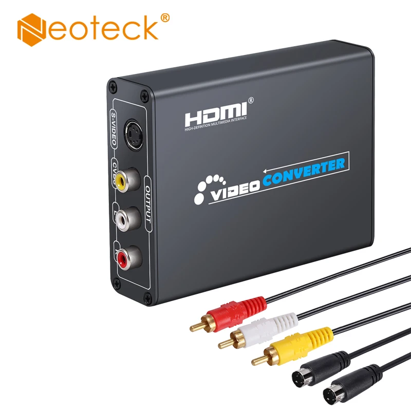 Neoteck HDMI Совместимость с композитными 3RCA AV S Video R/L аудио видео конвертер адаптер