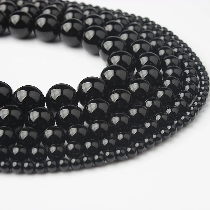 LingXiang Fashion Natural Jewelry Black Onyx Stones Loose Beads DIY Men and Women Bracelet Necklace Earrings Accessories
LingXiang Fashion Natural Jewelry Black Onyx Stones Loose Beads DIY Men and Women Bracelet Necklace Earrings Accessories
