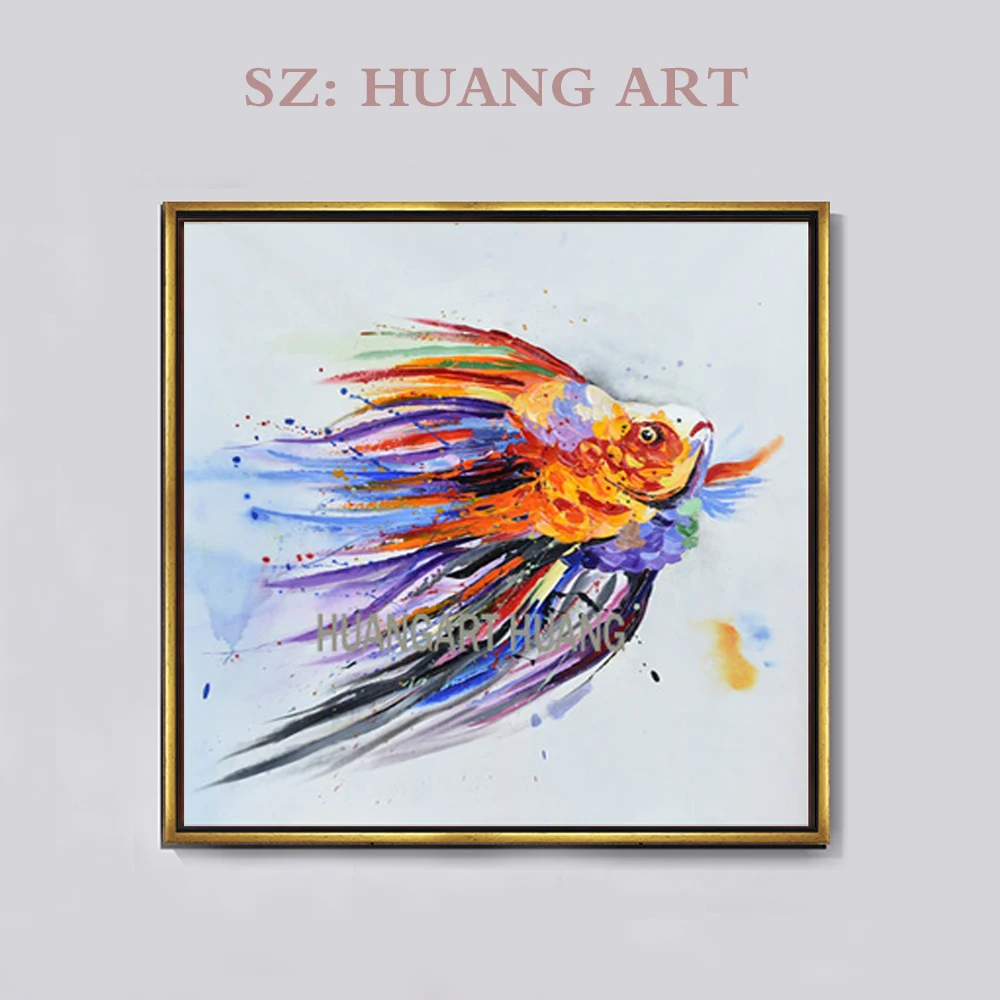 Free Shipping Handpainted Oil Painting Abstract Golden Fish On Canvas Wall Pictures Animal Paintings For Living Room Home Decor
Free Shipping Handpainted Oil Painting Abstract Golden Fish On Canvas Wall Pictures Animal Paintings For Living Room Home Decor