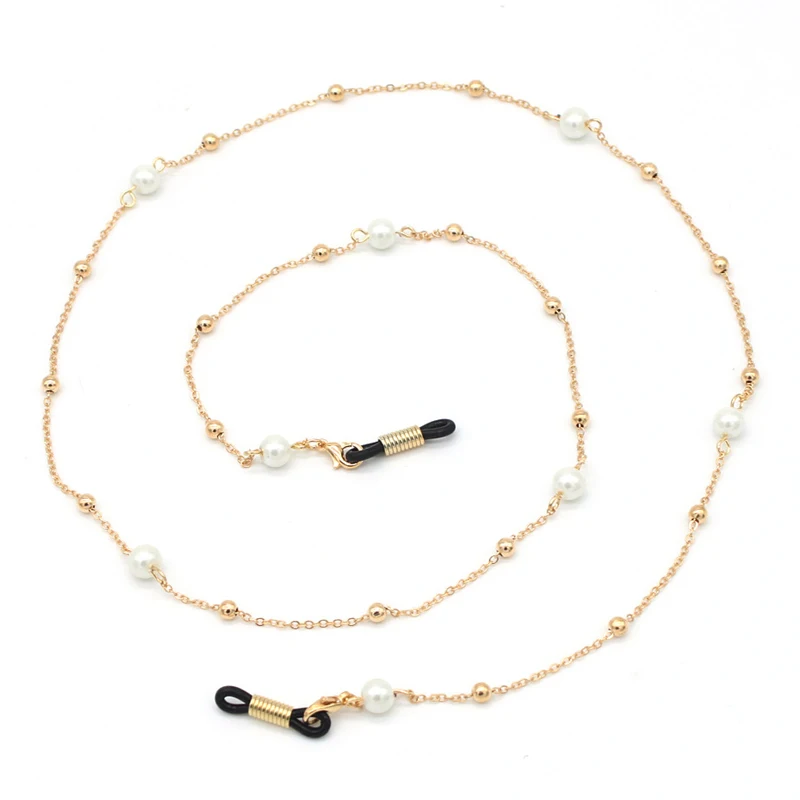 Gold Silver Ball Pearl Beads Link Chain Eyeglasses Chains Reading Glasses Sunglasses Strap Cord Holder Neck Headband Accessories
Gold Silver Ball Pearl Beads Link Chain Eyeglasses Chains Reading Glasses Sunglasses Strap Cord Holder Neck Headband Accessories