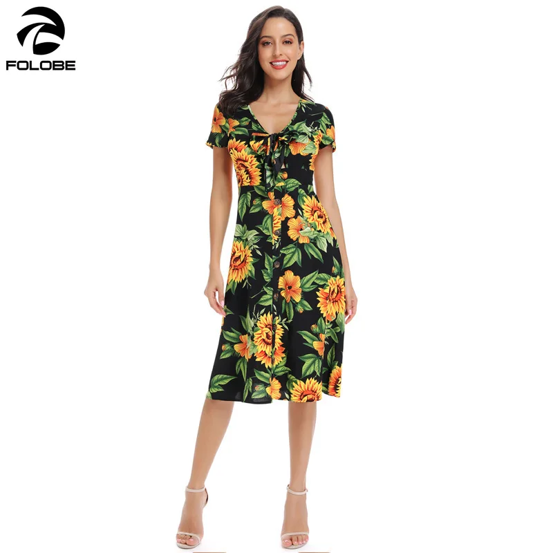 FOLOBE Summer Dress 2020 Ladies Sexy Short Sleeve Casual Dresses Woman Party Night Floral Print Dresses Women Party Dress
FOLOBE Summer Dress 2020 Ladies Sexy Short Sleeve Casual Dresses Woman Party Night Floral Print Dresses Women Party Dress