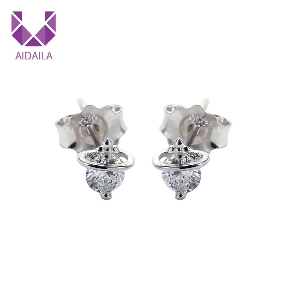 AIDAILA 100% 925 Sterling Silver Stud Earrings Women's Jewelry Fashion Tiny Stud Earrings Gift For Girls Kids Lady Madam
AIDAILA 100% 925 Sterling Silver Stud Earrings Women's Jewelry Fashion Tiny Stud Earrings Gift For Girls Kids Lady Madam
