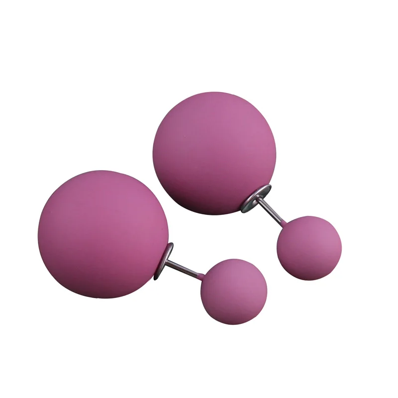 10 Colors New Arrival Classic Cheapest Candy Colors Rubber Double Sides Big Pearl Earrings Cute Bead Ball Earrings For Women
10 Colors New Arrival Classic Cheapest Candy Colors Rubber Double Sides Big Pearl Earrings Cute Bead Ball Earrings For Women