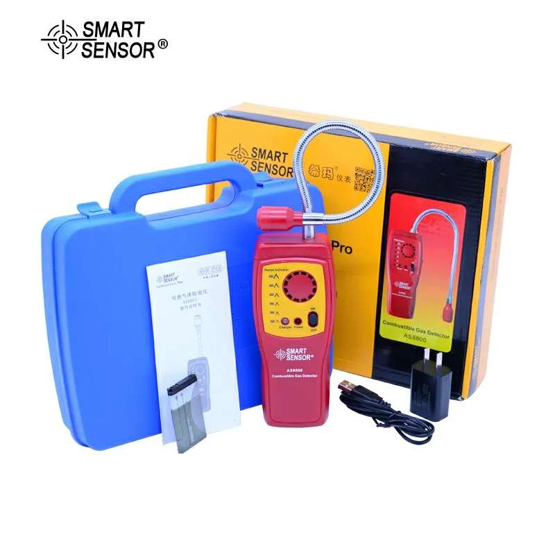 AS8800 Combustible Gas Leak Detector Portable Air Quality Monitor flammable gas detector With Carry Box
AS8800 Combustible Gas Leak Detector Portable Air Quality Monitor flammable gas detector With Carry Box