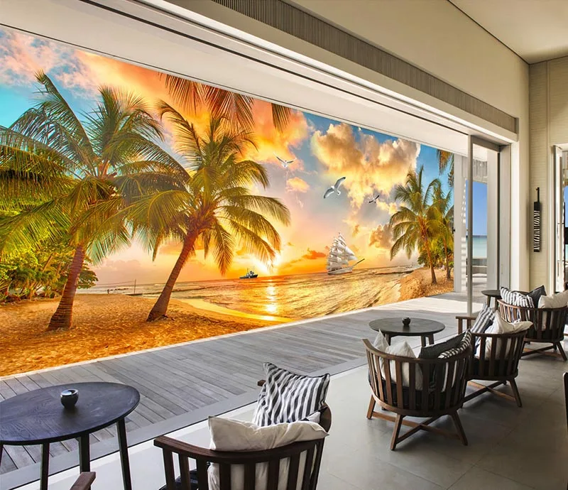 Bacaz Custom 3D Photo Wallpaper Beach Sea View Coconut Trees 3D Wall Painting Living Room Sofa TV Background Mural Wall Paper
Bacaz Custom 3D Photo Wallpaper Beach Sea View Coconut Trees 3D Wall Painting Living Room Sofa TV Background Mural Wall Paper