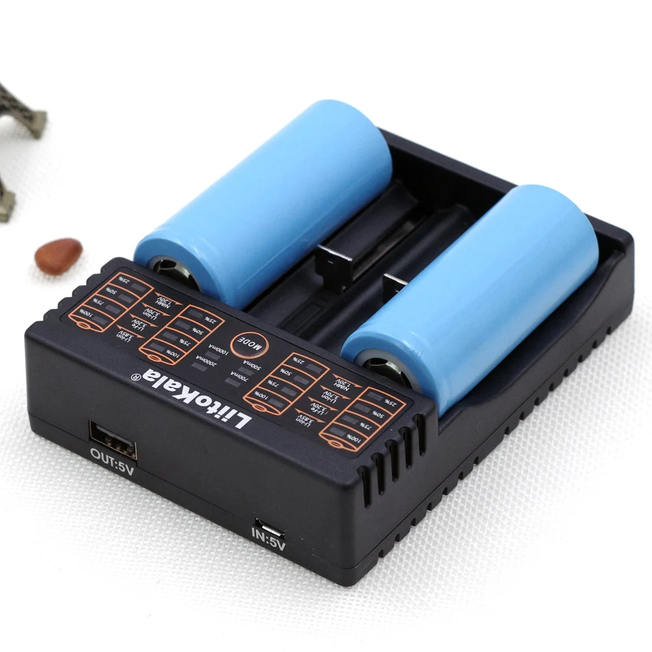 Новинка зарядное устройство liitokala lii-402 18650 1 2 в 3 7 AA/AAA 26650 16340 25500 умное для