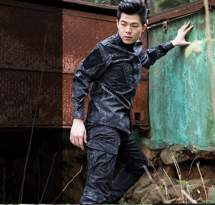 2019 Commados Camouflage Multi-Pocket Overall Men Combat Military Uniforms 2 Pieces Sets Pants + Suits Cargo Phantom Clothing
2019 Commados Camouflage Multi-Pocket Overall Men Combat Military Uniforms 2 Pieces Sets Pants + Suits Cargo Phantom Clothing