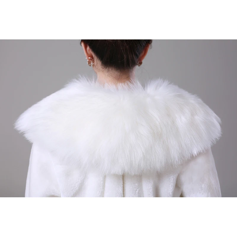 SHAMAI Fashion New Free Shipping Winter Long Sleeve Women Wedding Jacket Warm Faux Fur Boleros Bridal Jacket Evening Coat
SHAMAI Fashion New Free Shipping Winter Long Sleeve Women Wedding Jacket Warm Faux Fur Boleros Bridal Jacket Evening Coat