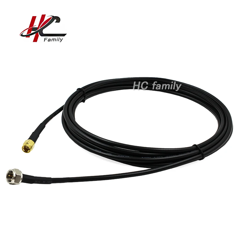 RG58 Coaxial Cable RP SMA Male Plug to F male connector RF Adapter Cable 50ohm 1m 39.5"
RG58 Coaxial Cable RP SMA Male Plug to F male connector RF Adapter Cable 50ohm 1m 39.5"