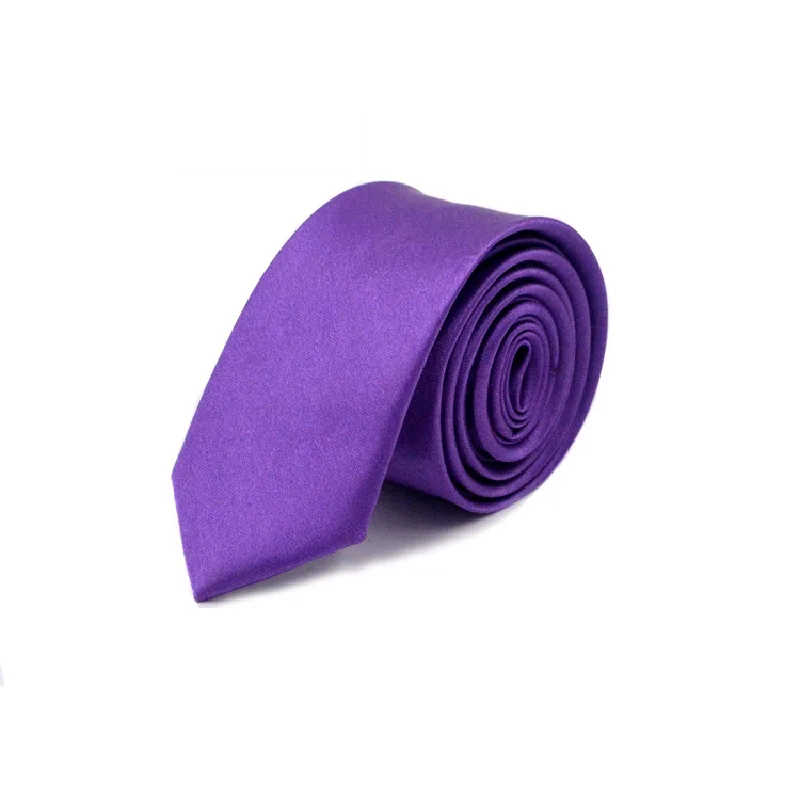 Мужской галстук из полиэстера HOOYI тонкий для свадьбы недорогой мальчиков 2019 |