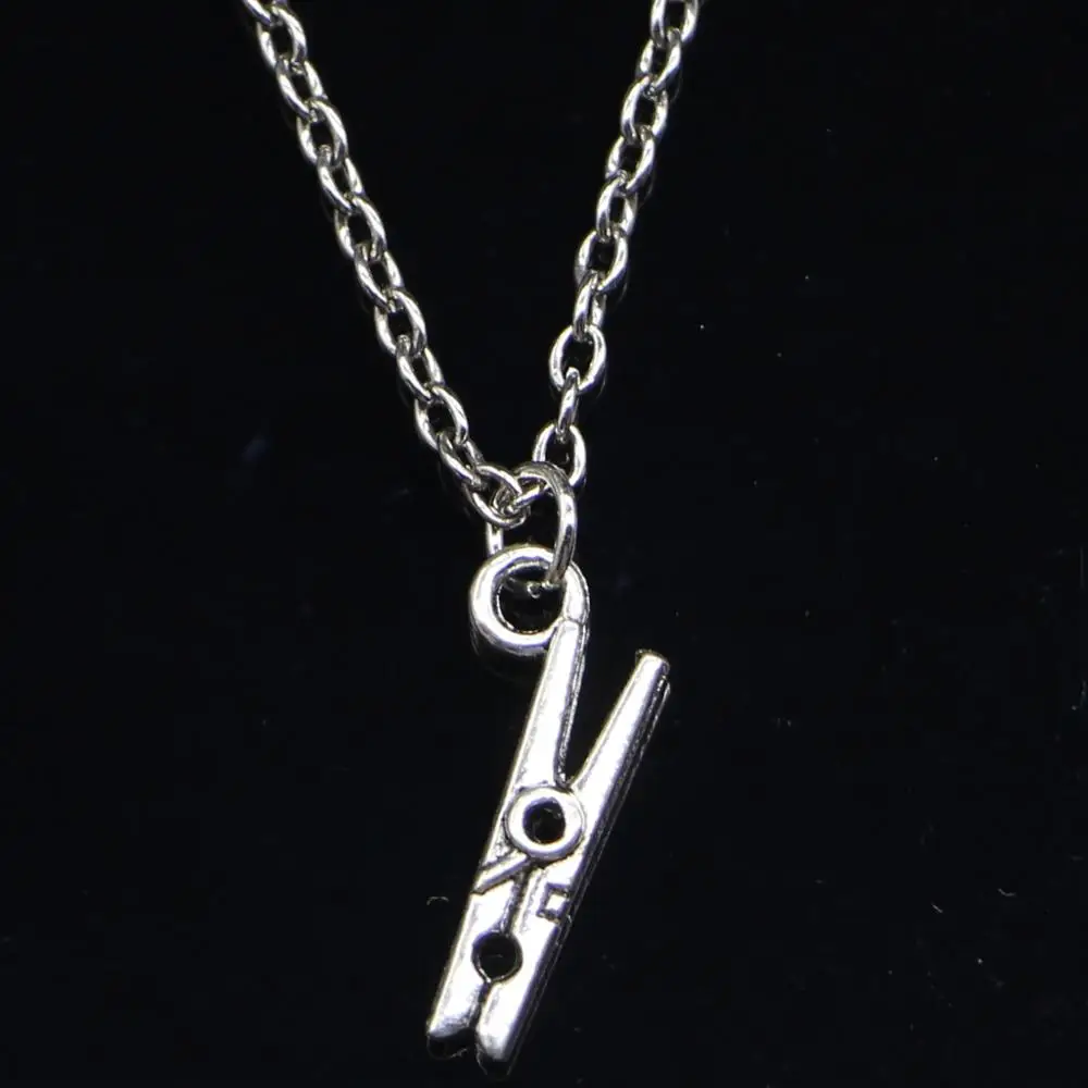 20pcs New Fashion Necklace 18x8mm clothespin Pendants Short Long Women Men Colar Gift Jewelry Choker
20pcs New Fashion Necklace 18x8mm clothespin Pendants Short Long Women Men Colar Gift Jewelry Choker
