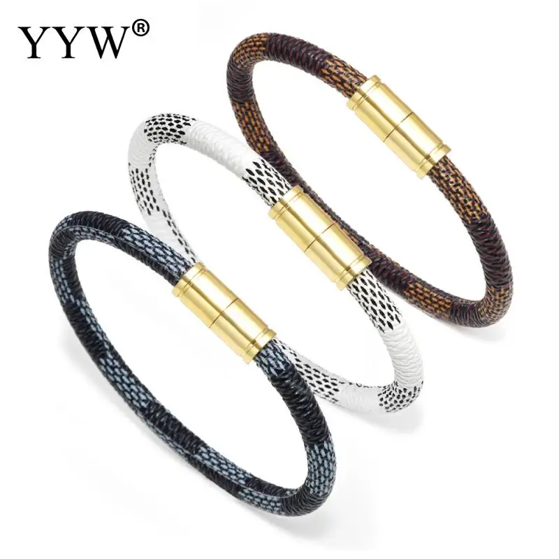New Fashion Punk Cowhide Leather Men Bracelet Bangles for Women Jewelry Magnetic Snap Charm Bracelet Gift
New Fashion Punk Cowhide Leather Men Bracelet Bangles for Women Jewelry Magnetic Snap Charm Bracelet Gift