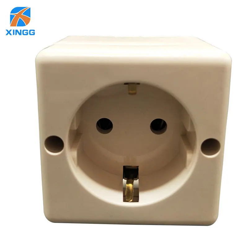 EU European AC Power Electrical Industrial Single Wall Outlet Socket Rewireable Plug Adaptor Extention Cord Extender Connector
EU European AC Power Electrical Industrial Single Wall Outlet Socket Rewireable Plug Adaptor Extention Cord Extender Connector