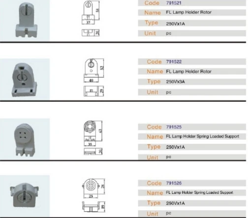 mix 791521 791522 791525 791526 791528 791529 791536 G13 T8 lampholder light bracket for boat/train
mix 791521 791522 791525 791526 791528 791529 791536 G13 T8 lampholder light bracket for boat/train