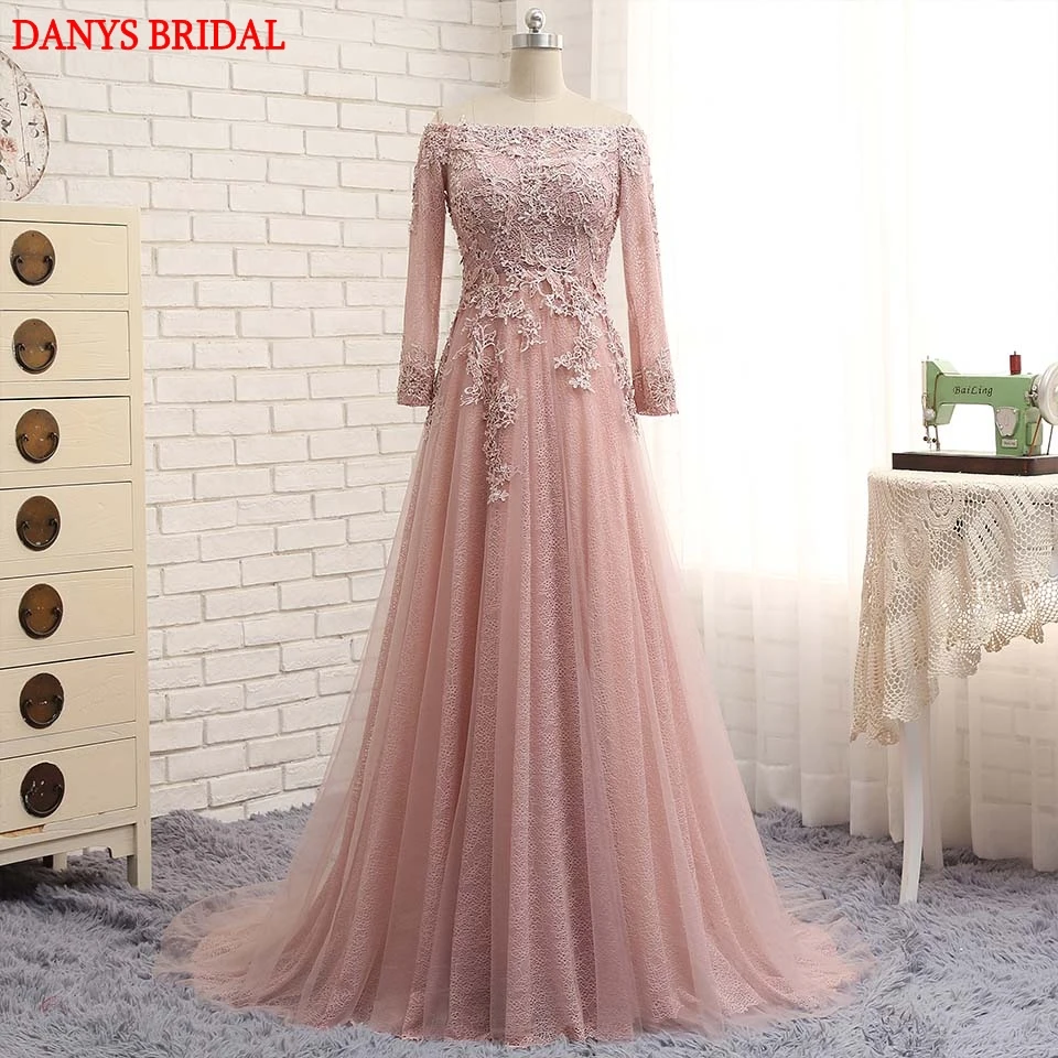 Long Sleeve Lace Evening Dresses Party Tulle A Line Off Shoulder Beautiful Women Prom Formal Evening Gowns Dresses On Sale
Long Sleeve Lace Evening Dresses Party Tulle A Line Off Shoulder Beautiful Women Prom Formal Evening Gowns Dresses On Sale