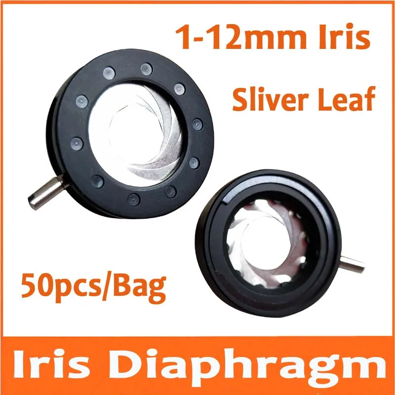 50pcs 1-12mm Sliver Leaf Amplifying Metal Zoom Optical Iris Diaphragm Aperture Condenser for Digital Camera Microscope Adapter
50pcs 1-12mm Sliver Leaf Amplifying Metal Zoom Optical Iris Diaphragm Aperture Condenser for Digital Camera Microscope Adapter