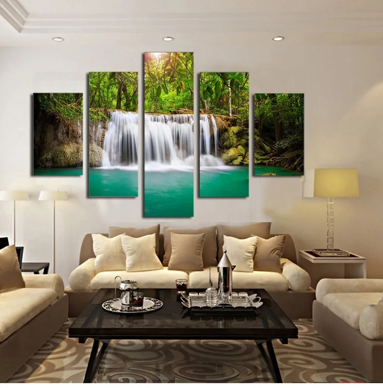 5 panel wall pictures for living room art Waterfall canvas painting modular picture posters and prints quadros cuadros paintings
5 panel wall pictures for living room art Waterfall canvas painting modular picture posters and prints quadros cuadros paintings