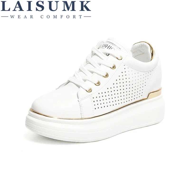 LAISUMK Fashion Wedge Women Footwear Height Increasing Women Shoes Women's Casual Shoes Free Shipping Increase 8CM Sneakers
LAISUMK Fashion Wedge Women Footwear Height Increasing Women Shoes Women's Casual Shoes Free Shipping Increase 8CM Sneakers