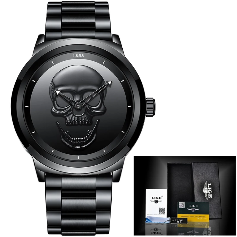 New Men Watches LIGE Luxury Brand Watch Men Sports Waterproof Full Steel Creative Skull Male Quartz WristWatch Relogio Masculino
New Men Watches LIGE Luxury Brand Watch Men Sports Waterproof Full Steel Creative Skull Male Quartz WristWatch Relogio Masculino