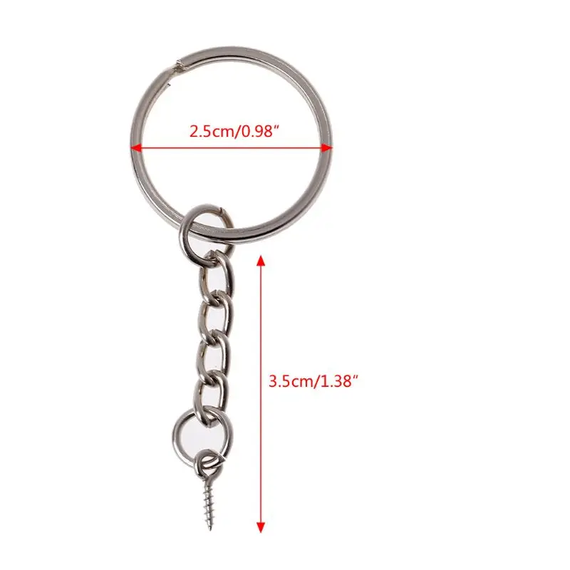 20Pcs Screw Eye Pin Key Chains With Open Jump Ring Chain Extender DIY Jewelry Making Tool Ring Keychain
20Pcs Screw Eye Pin Key Chains With Open Jump Ring Chain Extender DIY Jewelry Making Tool Ring Keychain