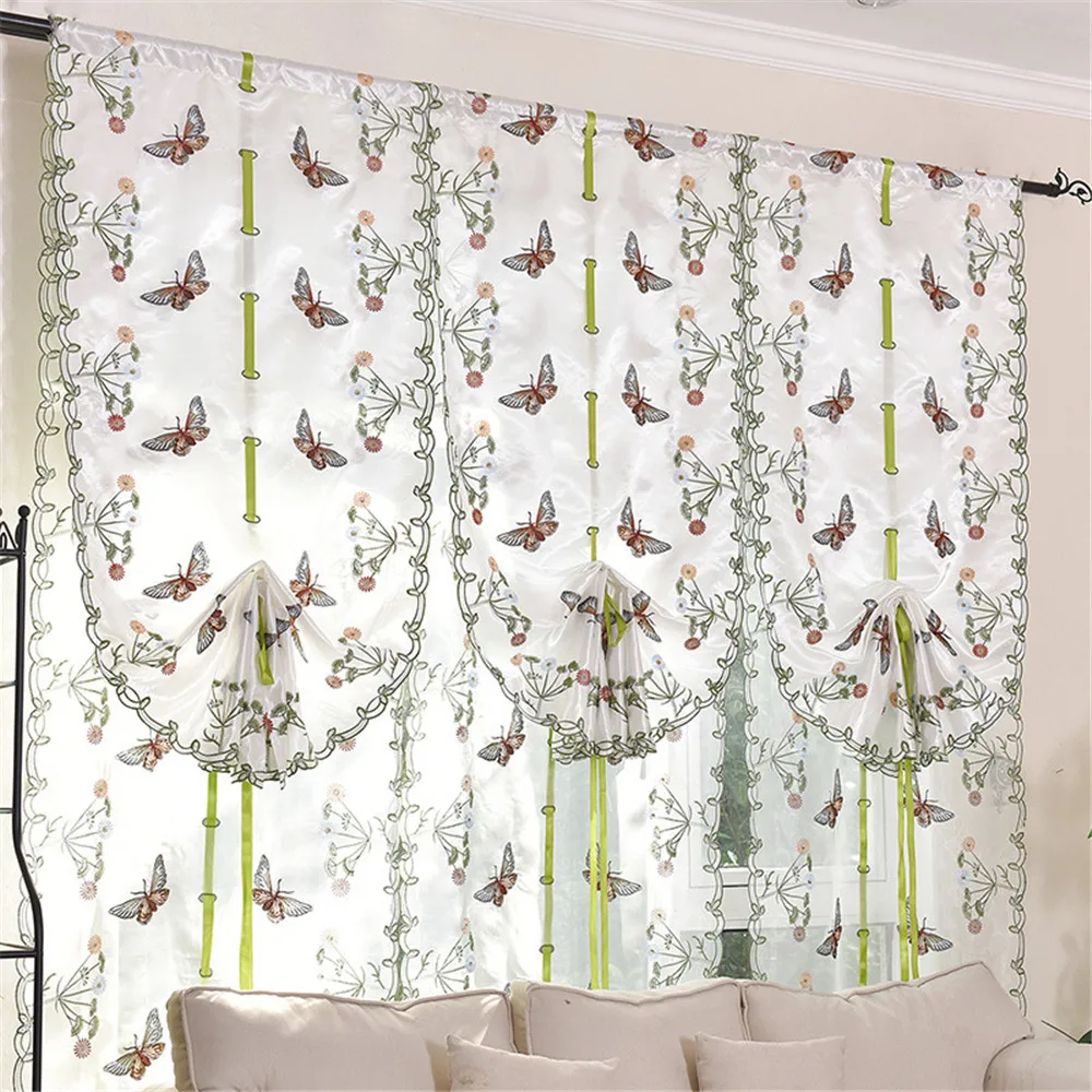 Beautiful Butterfly Kitchen Curtains Tulle for Windows Sheer Curtains for Living room Bedroom Window Embroidered Roman Curtain
Beautiful Butterfly Kitchen Curtains Tulle for Windows Sheer Curtains for Living room Bedroom Window Embroidered Roman Curtain