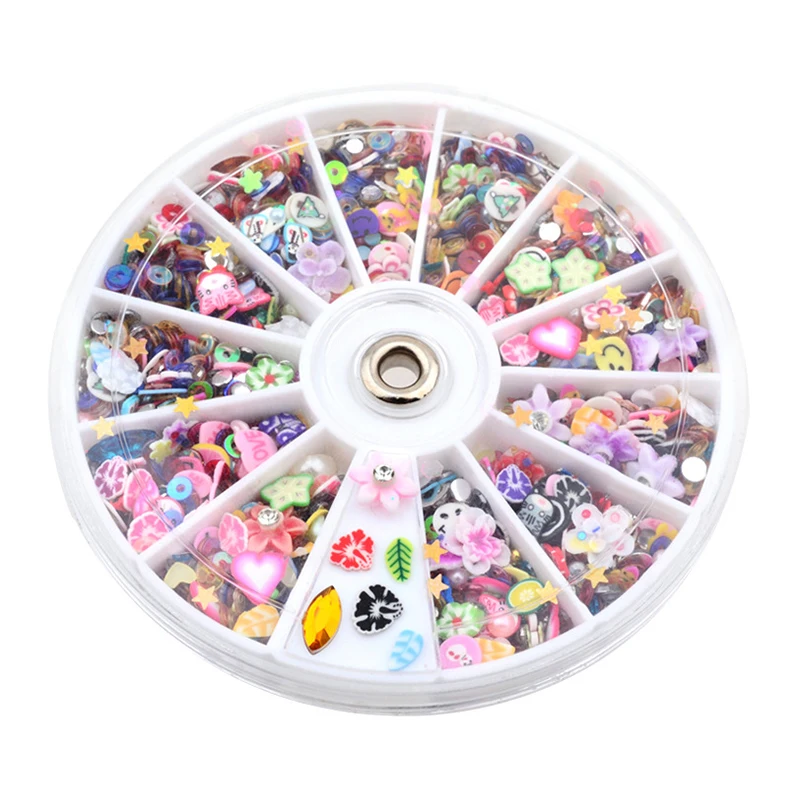Mixed Fimo Resin Sequin Colorful Design Glitter Nail Art Tips Rhinestone Slice Decoration Manicure Nail Wheel Tools
Mixed Fimo Resin Sequin Colorful Design Glitter Nail Art Tips Rhinestone Slice Decoration Manicure Nail Wheel Tools
