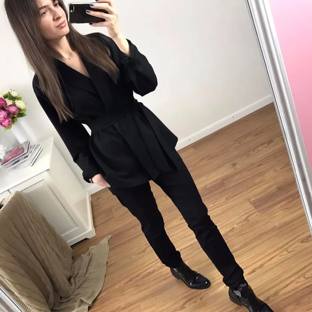 women fashion suits 2 piece set Long Sleeve business office jacket + long pants casual tracksuit two piece set top and pants
women fashion suits 2 piece set Long Sleeve business office jacket + long pants casual tracksuit two piece set top and pants