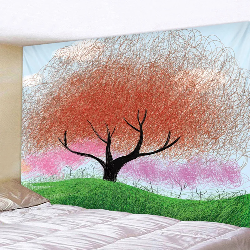 Cartoon Painted Tree Psychedelic Tapestry Boho Mandala Wall Hanging Royal Blue 3D Hippie Wall Tapestry Home Decor Mint Yoga Mat
Cartoon Painted Tree Psychedelic Tapestry Boho Mandala Wall Hanging Royal Blue 3D Hippie Wall Tapestry Home Decor Mint Yoga Mat