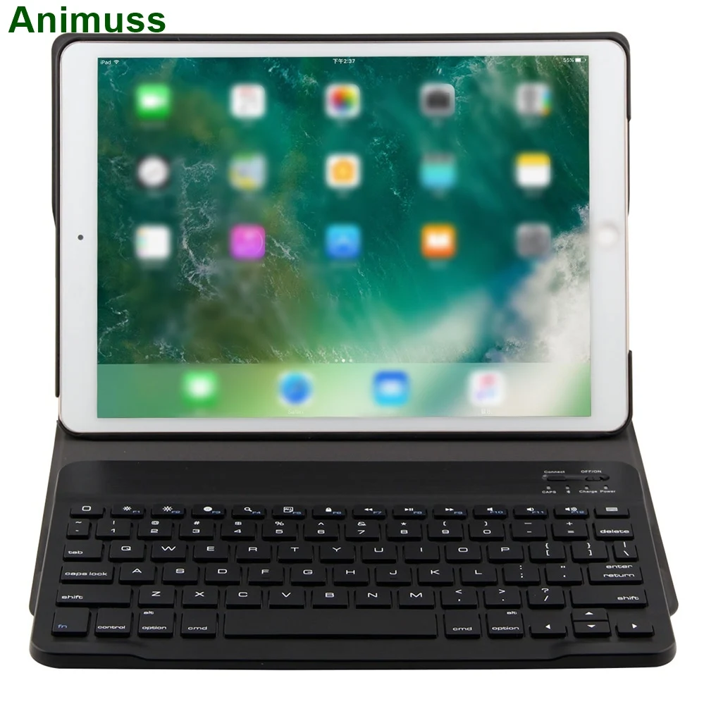 Animuss сплит дизайн для iPad Pro 10 5 чехол с беспроводной Bluetooth клавиатурой Folio Case Smart PU