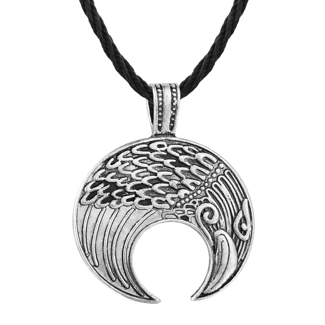 Norse Vikings Crow Pendant Necklace Nordic Amulet Crescent Slavic Symbol Animal Jewelry Christmas Gift Men Women
Norse Vikings Crow Pendant Necklace Nordic Amulet Crescent Slavic Symbol Animal Jewelry Christmas Gift Men Women