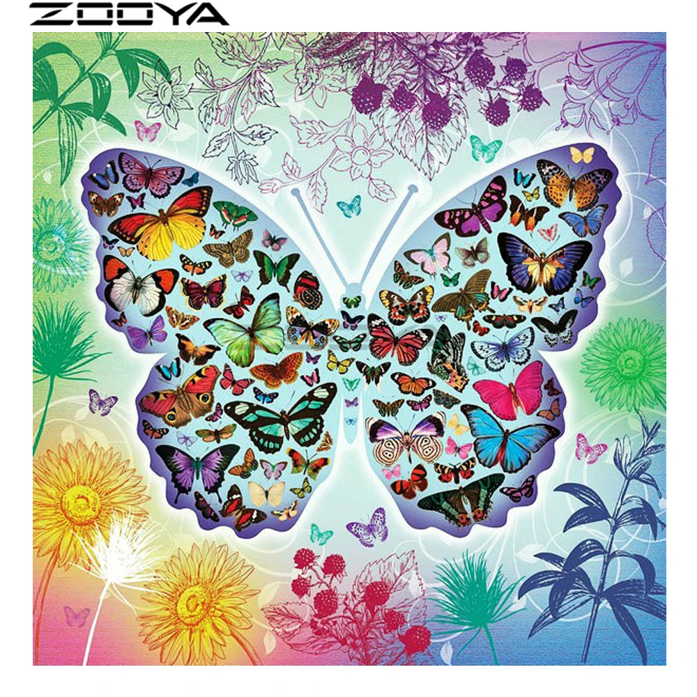ZOOYA Diamond Embroidery 5d DIY Diamond Painting Animal Variety Of Butterflies Embroidered With Rhinestones Cross-Stitch R760
ZOOYA Diamond Embroidery 5d DIY Diamond Painting Animal Variety Of Butterflies Embroidered With Rhinestones Cross-Stitch R760