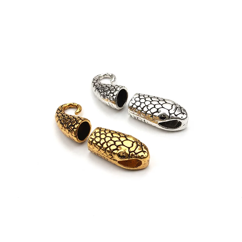 10pcs/lot Antique Silver/Gold Color Snake Clasps Hooks End Cap Connector For Necklace Bracelet Jewelry Making Inner Size 6.5*7mm
10pcs/lot Antique Silver/Gold Color Snake Clasps Hooks End Cap Connector For Necklace Bracelet Jewelry Making Inner Size 6.5*7mm
