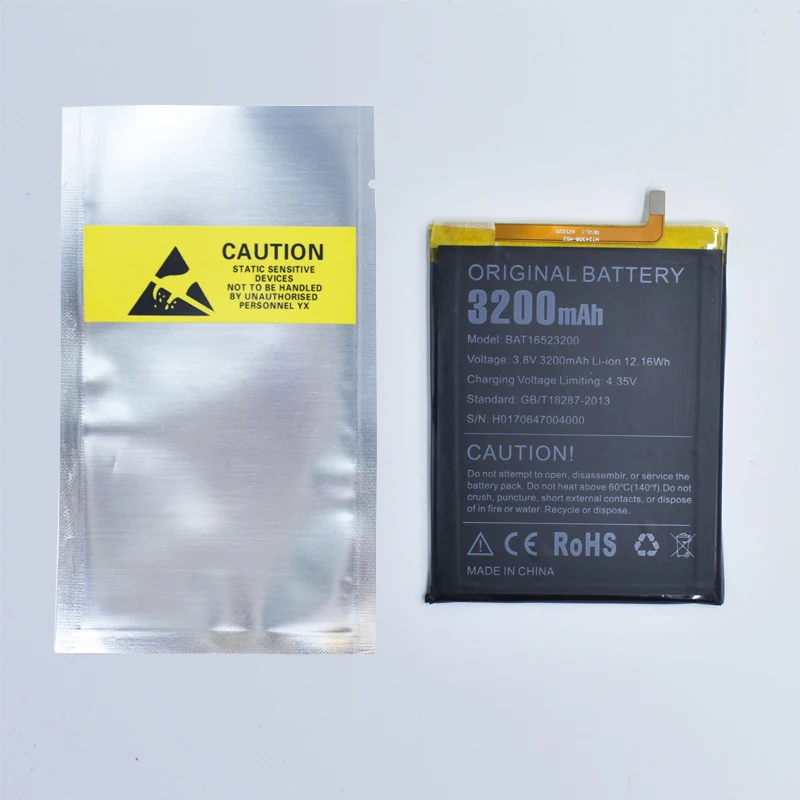Hekiy New Original Battery BAT16523200 MTK6750 Replacement 3600mAh Parts battery for DOOGEE Y6 Y6C Y6 Piano Smart Phone Battery
Hekiy New Original Battery BAT16523200 MTK6750 Replacement 3600mAh Parts battery for DOOGEE Y6 Y6C Y6 Piano Smart Phone Battery