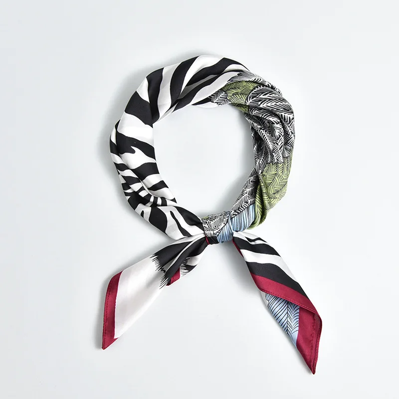 70*70cm Square Scarf Fashion Spring Women Silk Zebra Print Ladies Scarves Elegant Neckerchief Hair Tie Skinny Retro Silk Satin
70*70cm Square Scarf Fashion Spring Women Silk Zebra Print Ladies Scarves Elegant Neckerchief Hair Tie Skinny Retro Silk Satin
