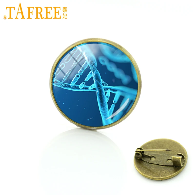 TAFREE DNA молекула концептуальная брошь генная информация организма Broches для женщин