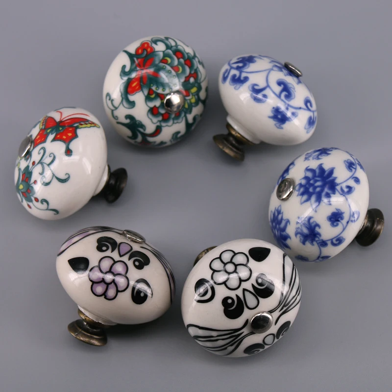 1x Assorted Hand Painted Ceramic Knobs Cabinet Drawer Pull Cupboard Dresser Shoebox Kitchen Furniture Kids Room furniture handle
1x Assorted Hand Painted Ceramic Knobs Cabinet Drawer Pull Cupboard Dresser Shoebox Kitchen Furniture Kids Room furniture handle