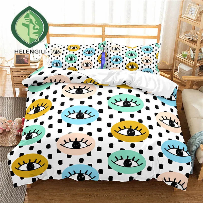 HELENGILI 3D Bedding Set Eye Print Duvet cover set lifelike bedclothes with pillowcase bed set home Textiles #Y-03
HELENGILI 3D Bedding Set Eye Print Duvet cover set lifelike bedclothes with pillowcase bed set home Textiles #Y-03