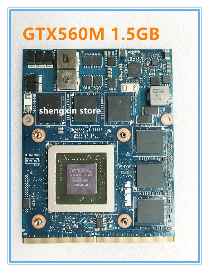 GTX560M GTX 560M видеокарта PGRAA LS-7191P K000127390 1,5 ГБ для ноутбука toshiba QOSMIO X770 X775
GTX560M GTX 560M видеокарта PGRAA LS-7191P K000127390 1,5 ГБ для ноутбука toshiba QOSMIO X770 X775