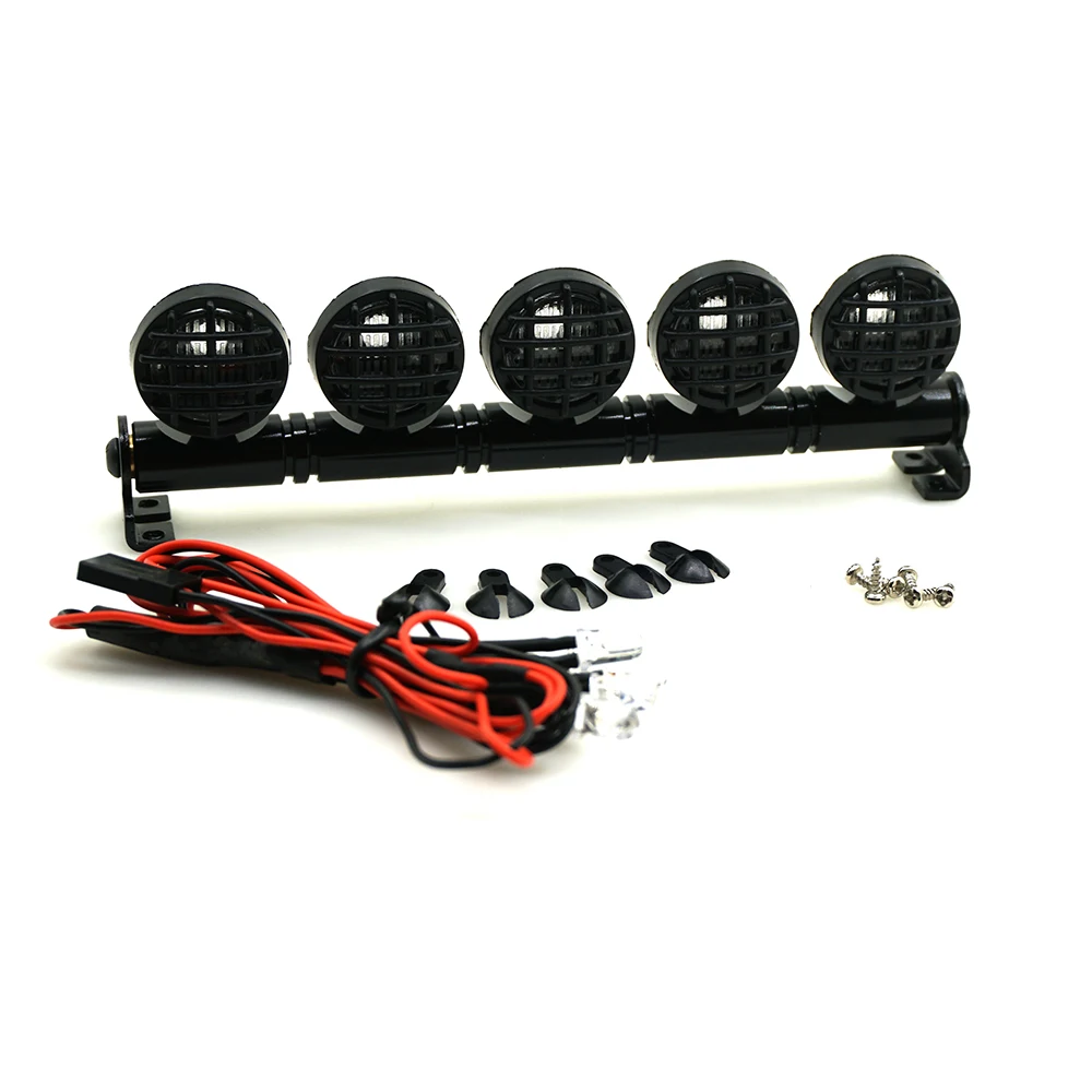 Сплав RC на крышу LED свет бар 5 прожектор для 1/10 Гусеничный автомобиль грузовик |