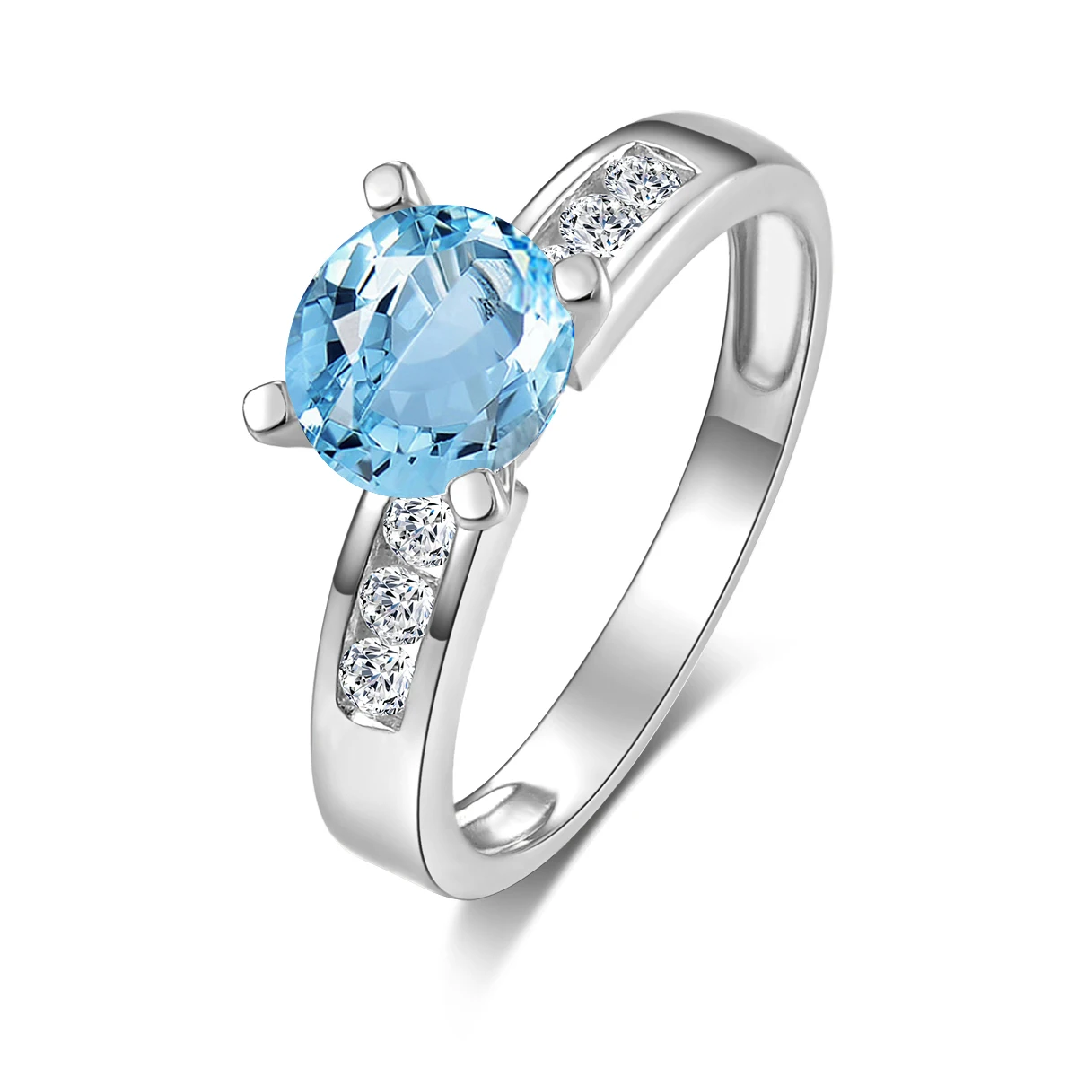 QYI Natural Sky Blue Topaz Rings Classic 1.25 ct 925 Sterling Silver Engagement Ring Gemstone Fine Jewelry
QYI Natural Sky Blue Topaz Rings Classic 1.25 ct 925 Sterling Silver Engagement Ring Gemstone Fine Jewelry