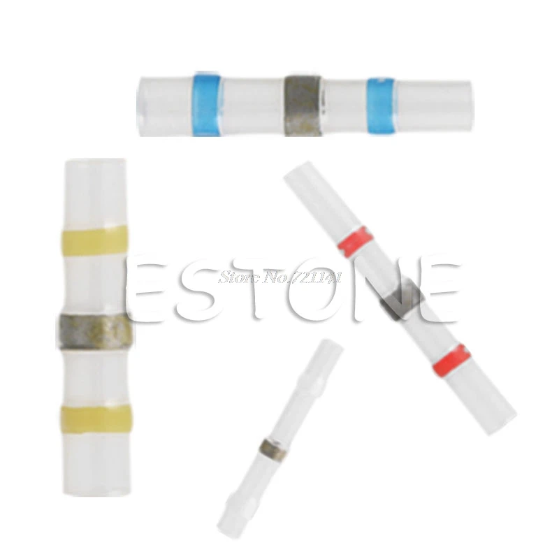 100pcs 26-10 AWG Waterproof Solder Sleeve Heat Shrink Butt Wire Splice Connector Dropship
100pcs 26-10 AWG Waterproof Solder Sleeve Heat Shrink Butt Wire Splice Connector Dropship