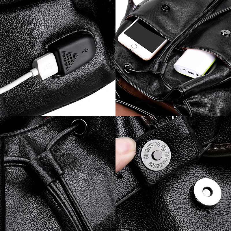 LIELANG Backpack leather Men 15.6 Inch Laptop Teenager Travel Leather Backpack School Bag Male Mochila Leisure
LIELANG Backpack leather Men 15.6 Inch Laptop Teenager Travel Leather Backpack School Bag Male Mochila Leisure