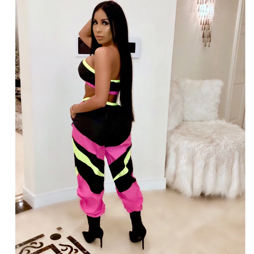 Strapless Tops With Pants Women Casual New Two Piece Outfits Women Sets