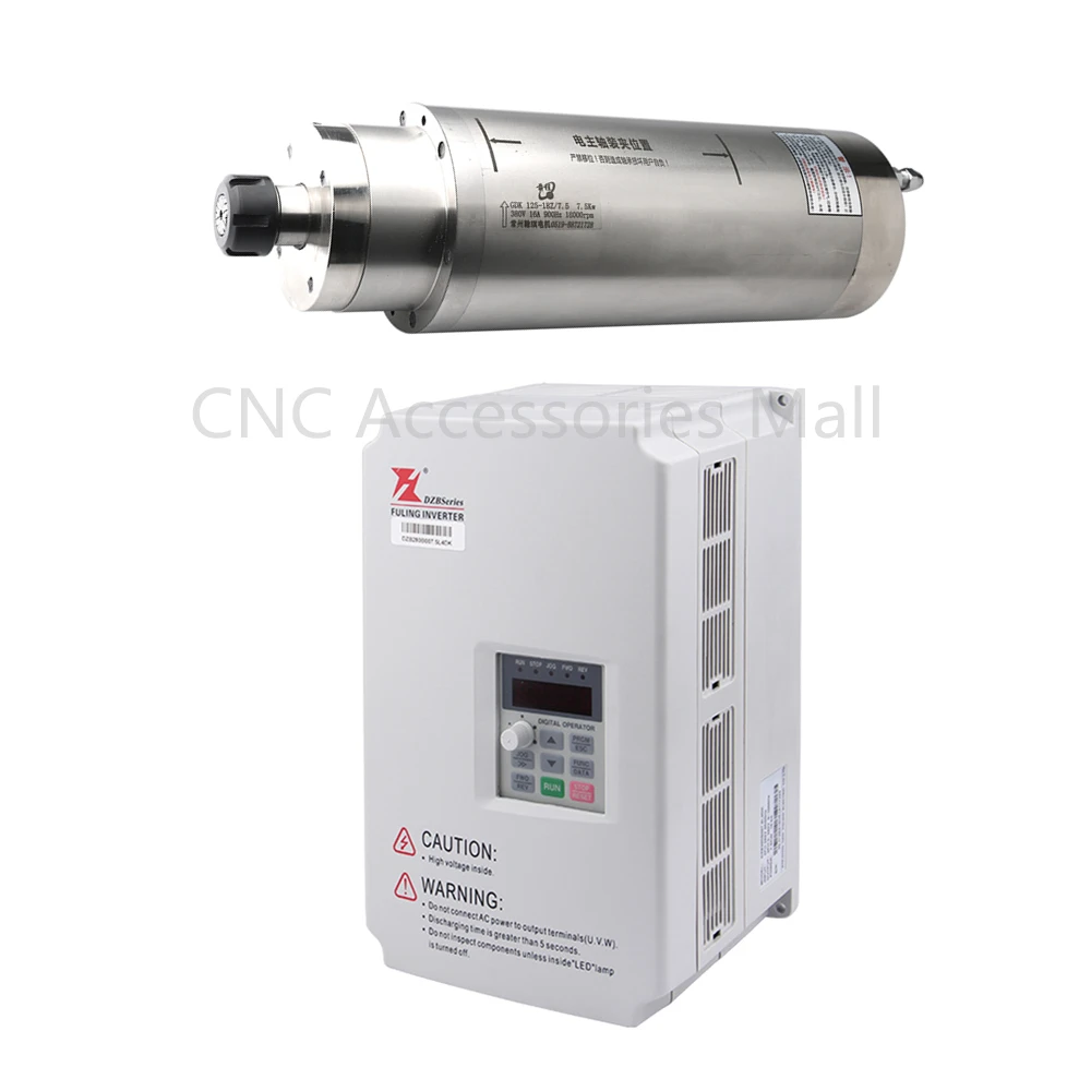 Двигатель шпинделя с водяным охлаждением 900 кВт D125mm ER25 380 HZ AC220V/V & 7.5kw частный Инвертор VFD DZB280B0075
Двигатель шпинделя с водяным охлаждением 900 кВт D125mm ER25 380 HZ AC220V/V & 7.5kw частный Инвертор VFD DZB280B0075