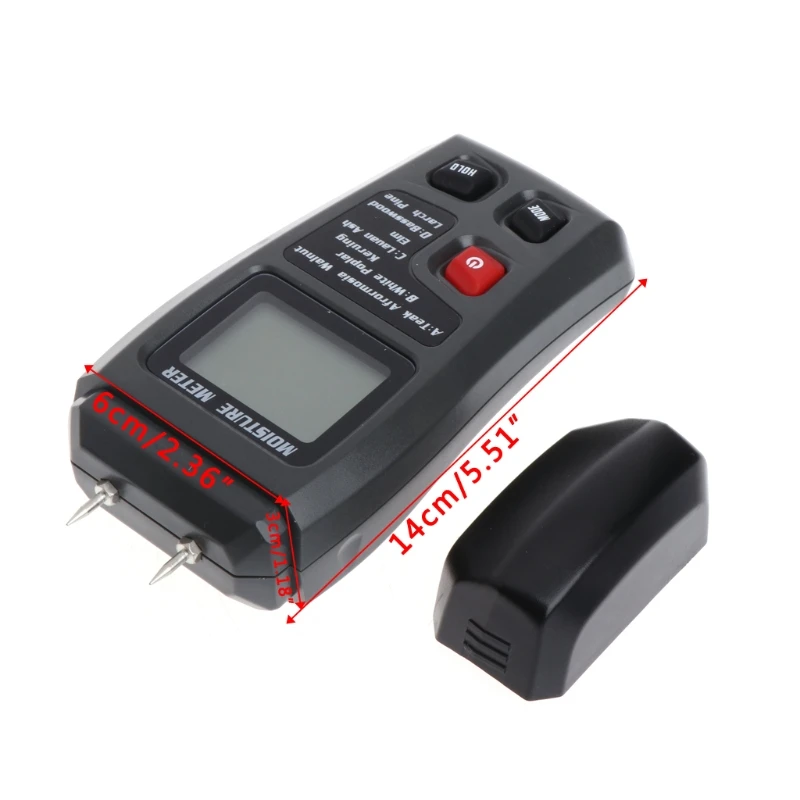 Wood Moisture Meter Analyzer Humidity Tester Timber Damp Detector Hygrometer 2 Pin
Wood Moisture Meter Analyzer Humidity Tester Timber Damp Detector Hygrometer 2 Pin