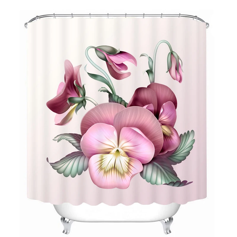 MYRU 3D Print Waterproof Flower Shower Curtains Bath Products Bathroom Decor with Hooks
MYRU 3D Print Waterproof Flower Shower Curtains Bath Products Bathroom Decor with Hooks