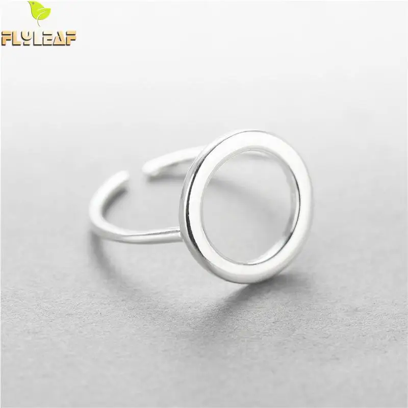 100% 925 Sterling Silver Simple Personality Round Open Rings For Women Minimalism Fashion Fine Jewelry Flyleaf
100% 925 Sterling Silver Simple Personality Round Open Rings For Women Minimalism Fashion Fine Jewelry Flyleaf